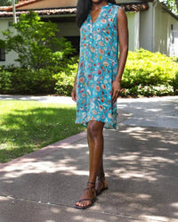 Apny - Sleeveless Seashell Mini Dress