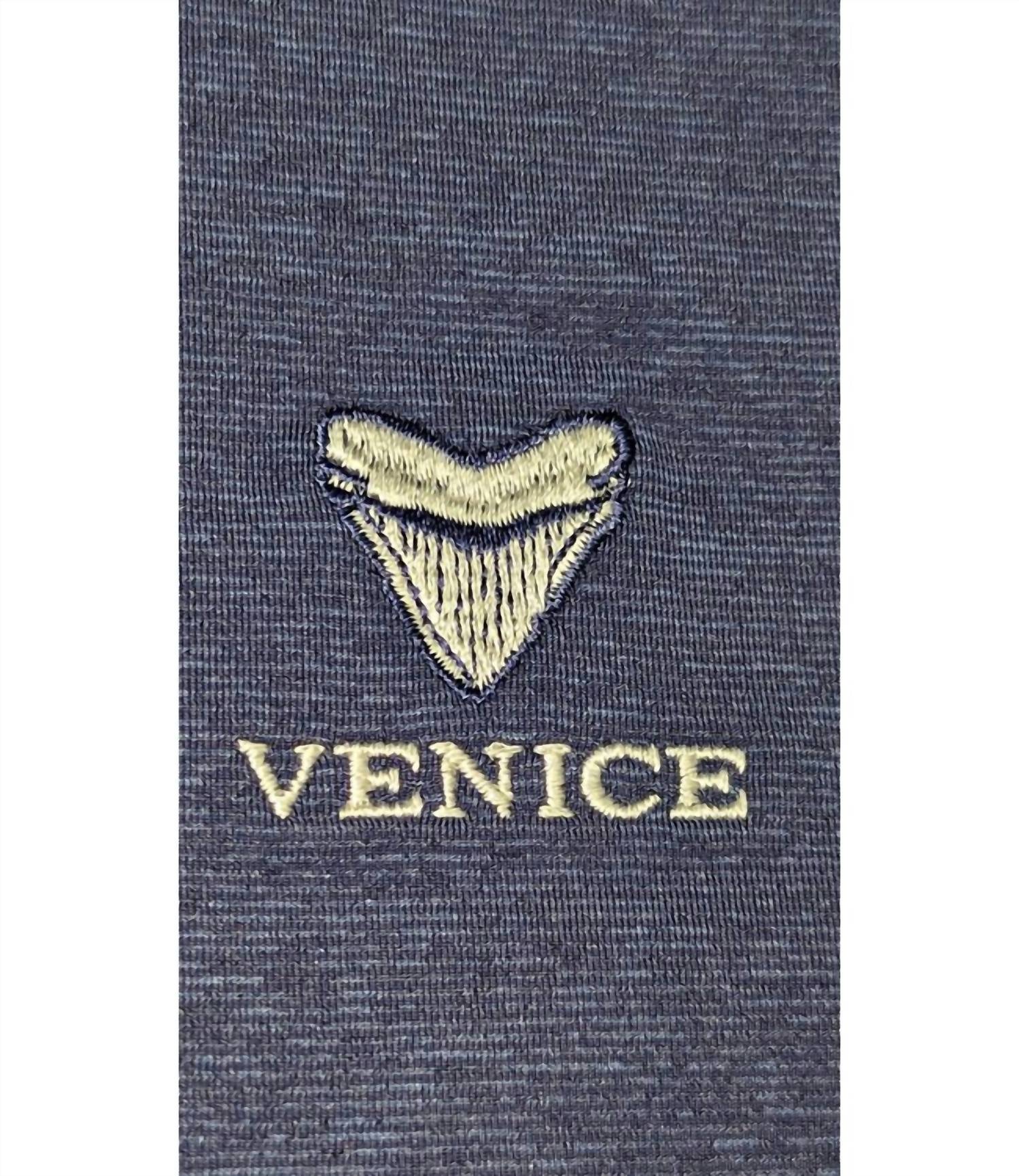 Southern Tide - Men's Short Sleeve Breeze Beattie Stripe Performance Polo With Venice Logo
