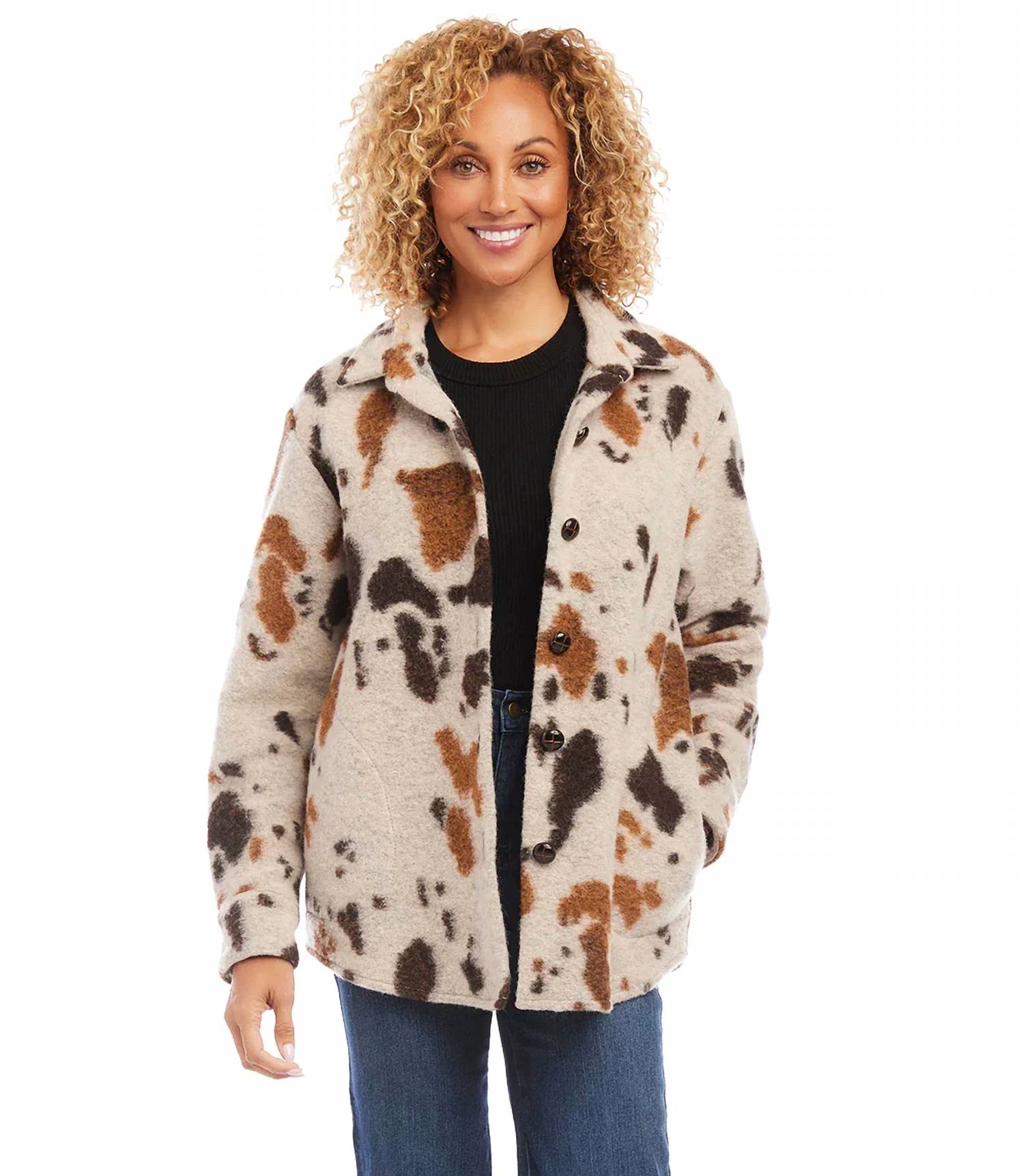 Karen Kane - Blaise Print Shirt Jacket