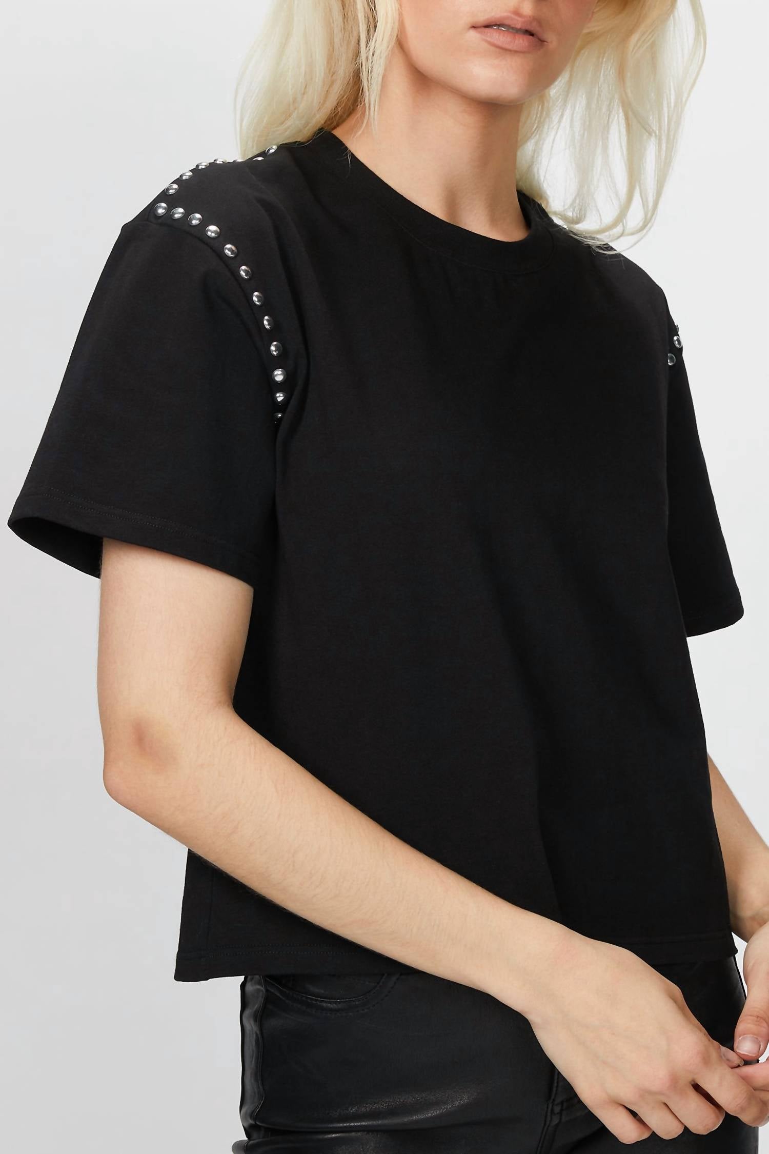 T-SHIRT WITH STUDS