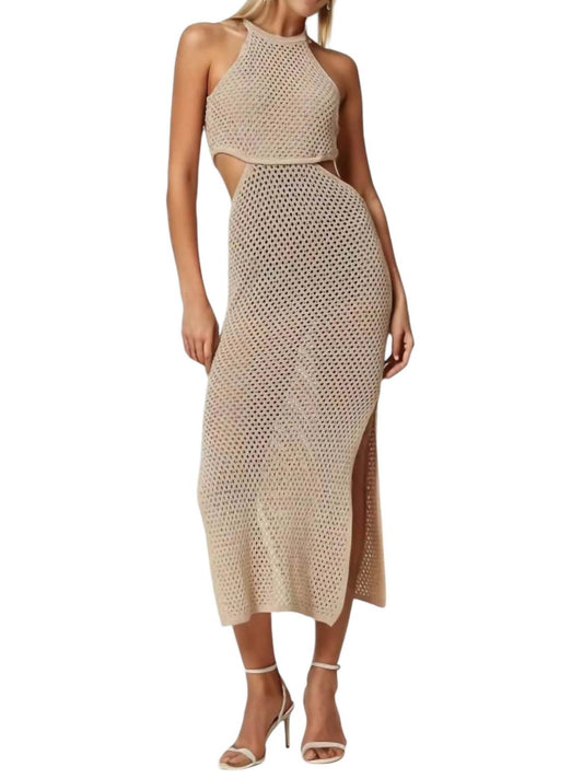 Twinset - Long Linen Blend Mesh Dress