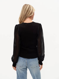 Six/Fifty - Women's Celeste Mixed Media Top