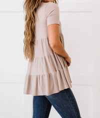 Zenana - Tiered Babydoll Tee