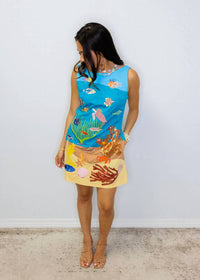 Queen Of Sparkles - Under The Sea Cotton Tank Dress