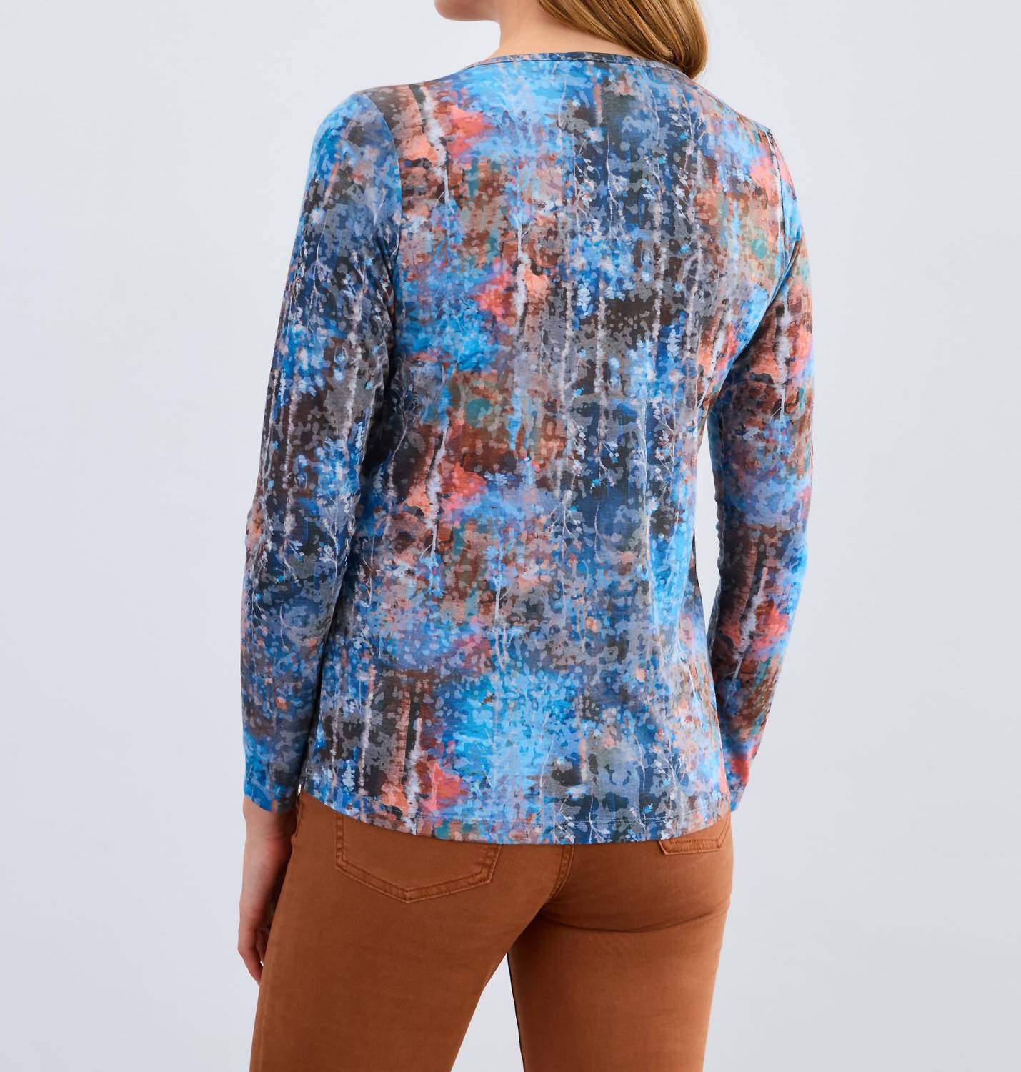 Fdj - Long Sleeve V-neck Top