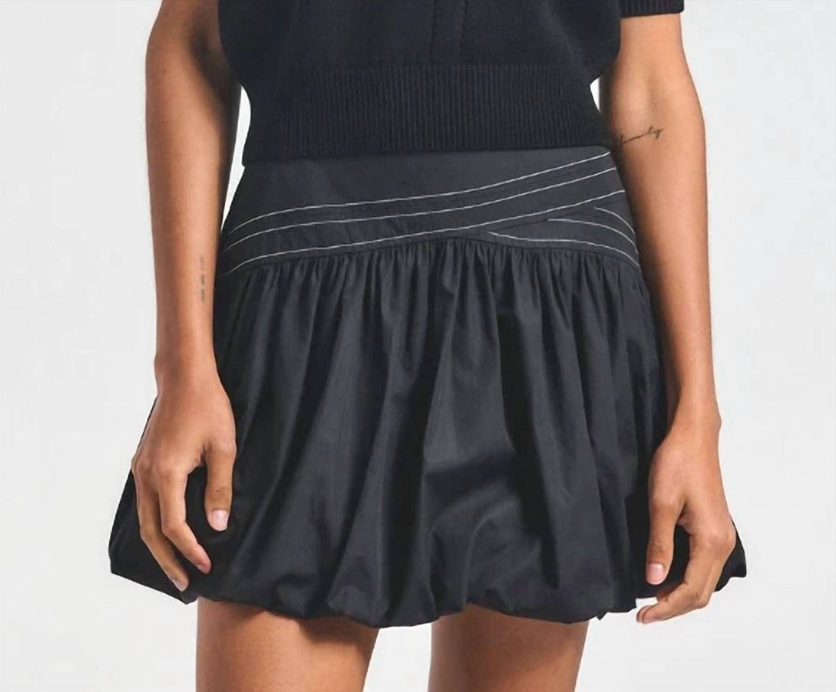 Derek Lam 10 Crosby - Persis Poplin Yoked Waist Bubble Skirt