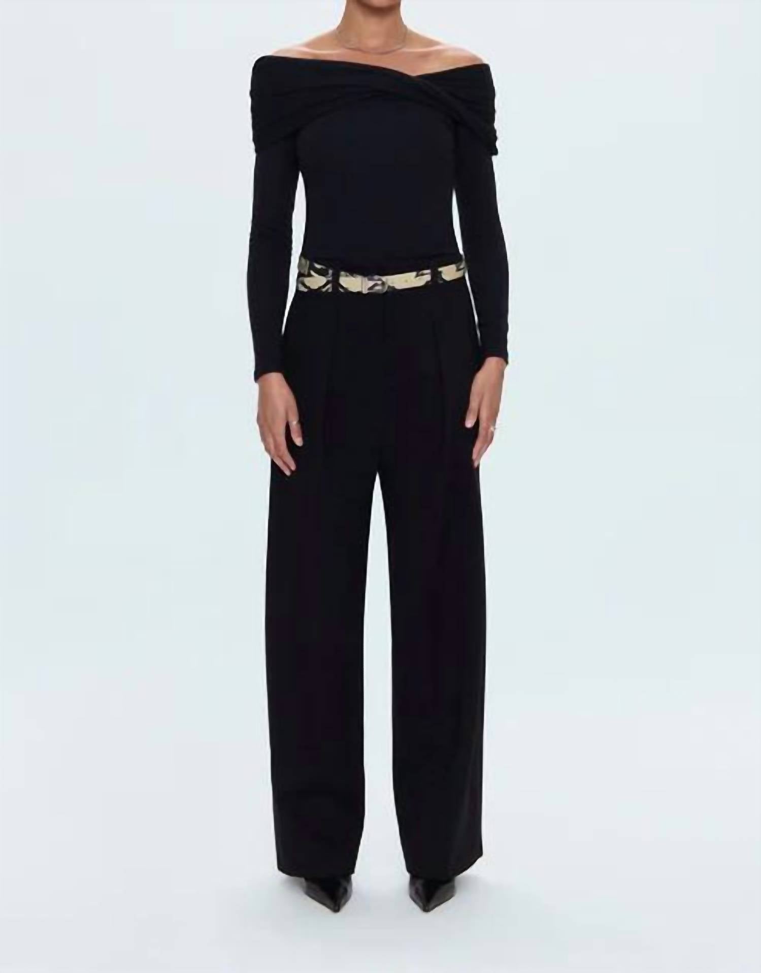 Pistola - Eden Pleated Ponte Trouser