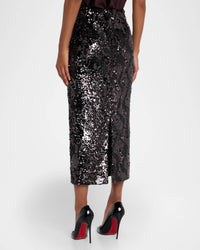 Veronica Beard - Koa Sequined Midi Skirt
