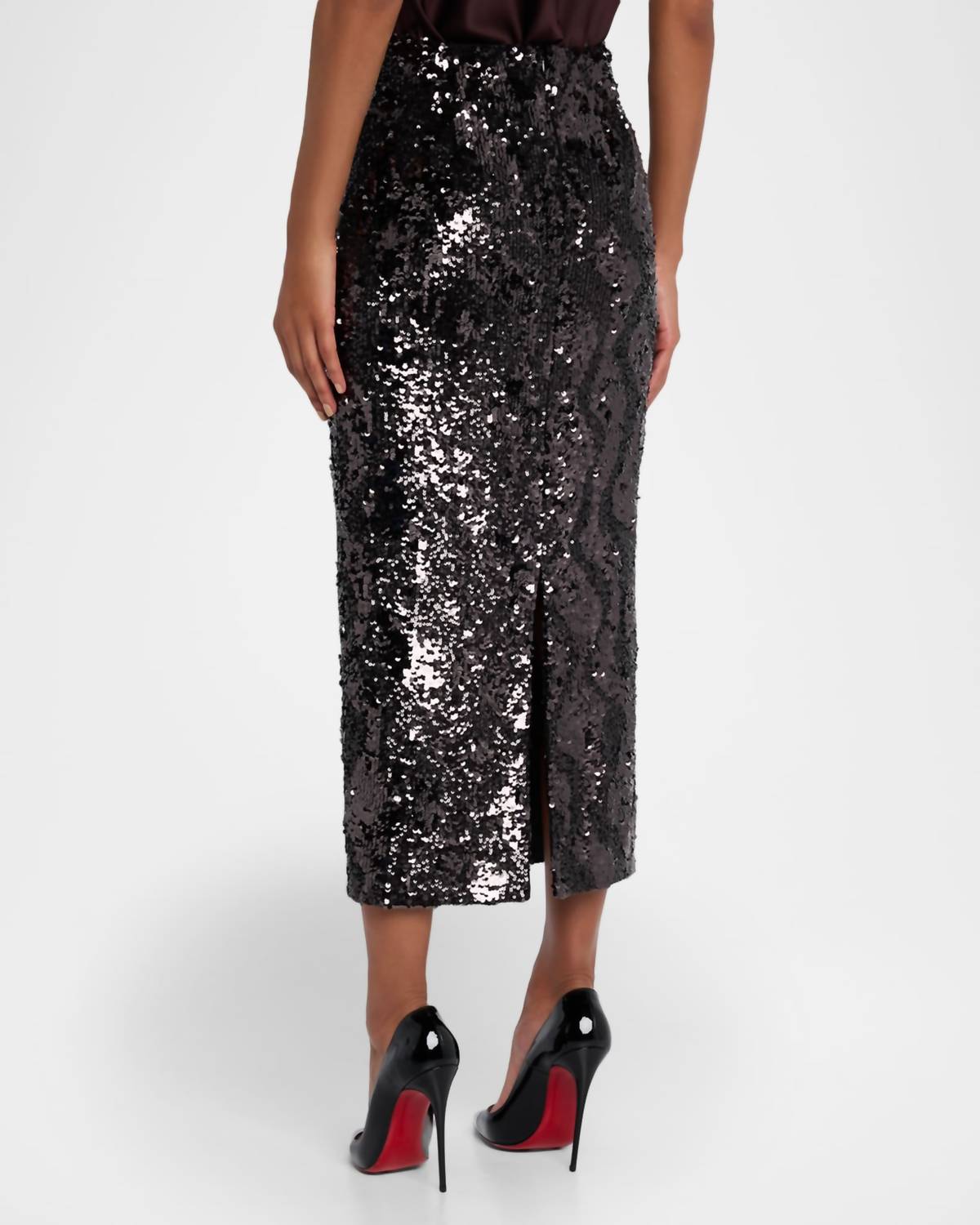 Veronica Beard - Koa Sequined Midi Skirt