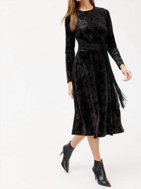 Johnny Was - EMBOSSED STRETCH VELVET DRESS