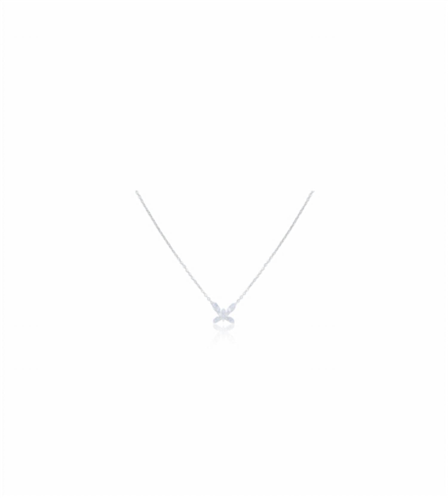Diana M Jewels - 0.26 Cts Diamond Butterfly Pendant