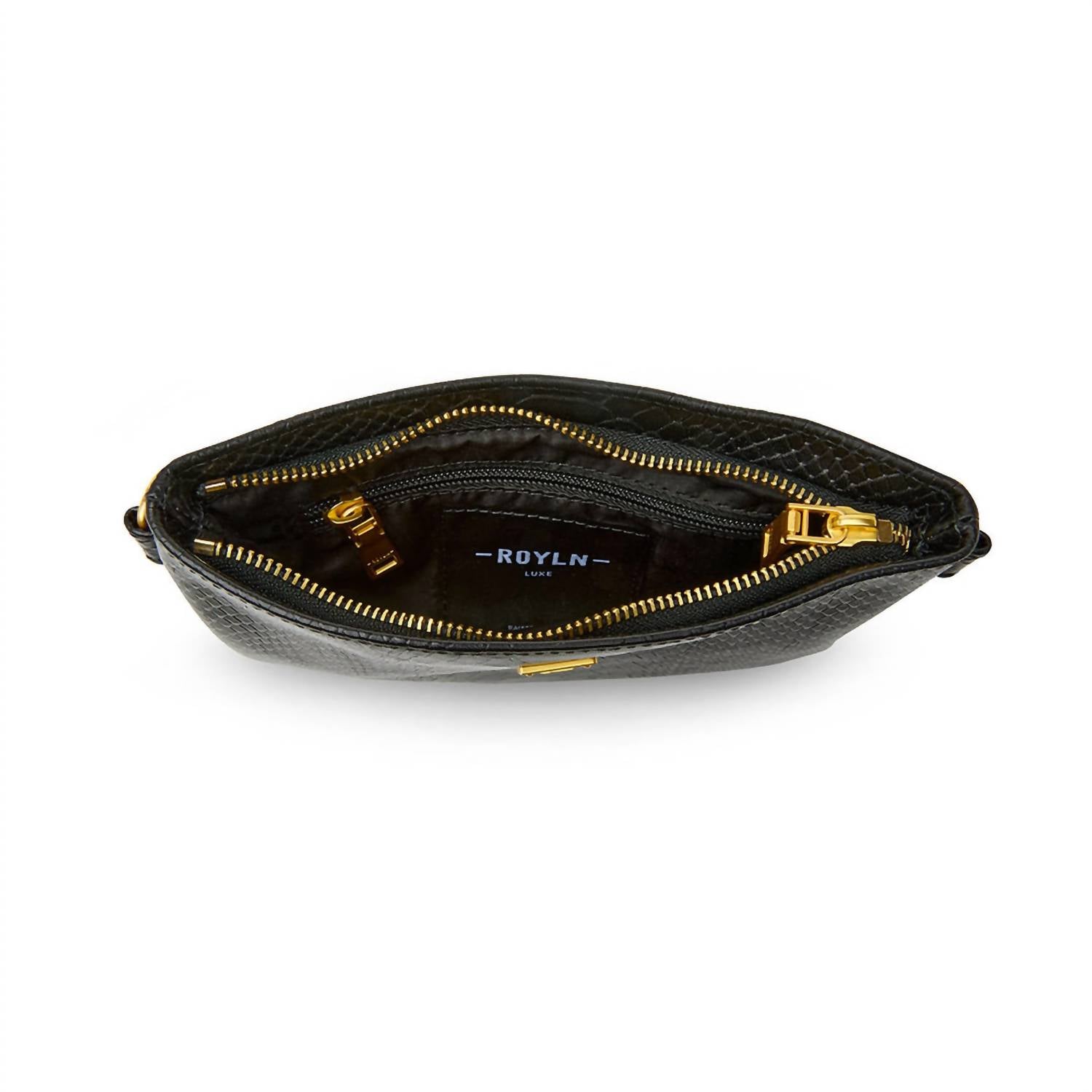 THINK ROYLN Women's Fame Bag in black pytho - women's bag - view 8