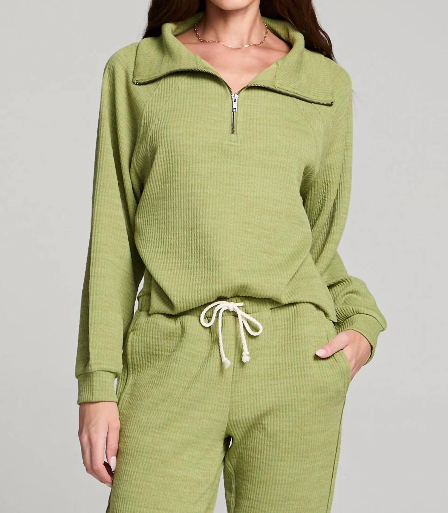 Saltwater Luxe - Half Zip Raglan Pullover