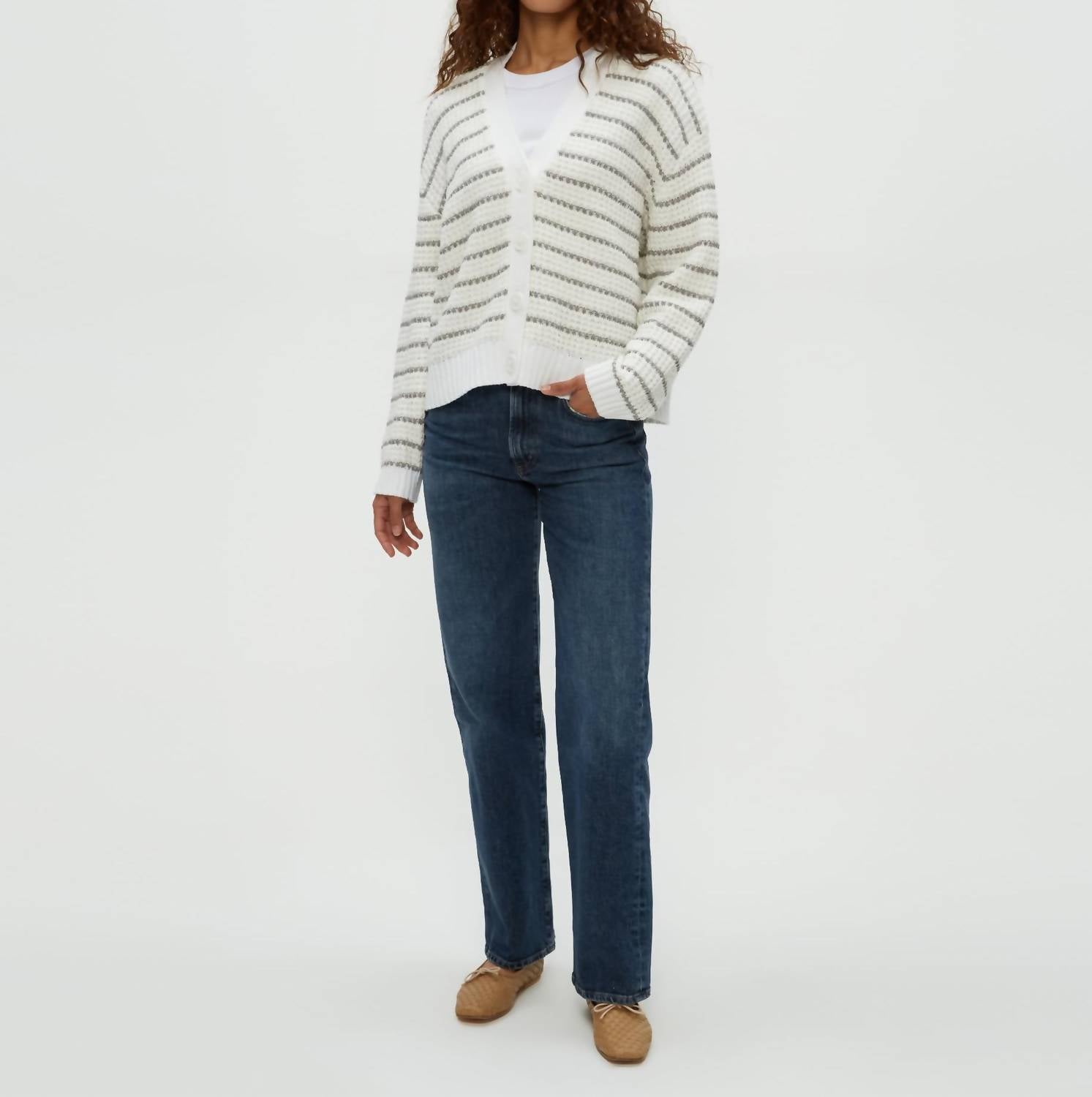 Michael Stars - Dodi Striped V-neck Cardigan
