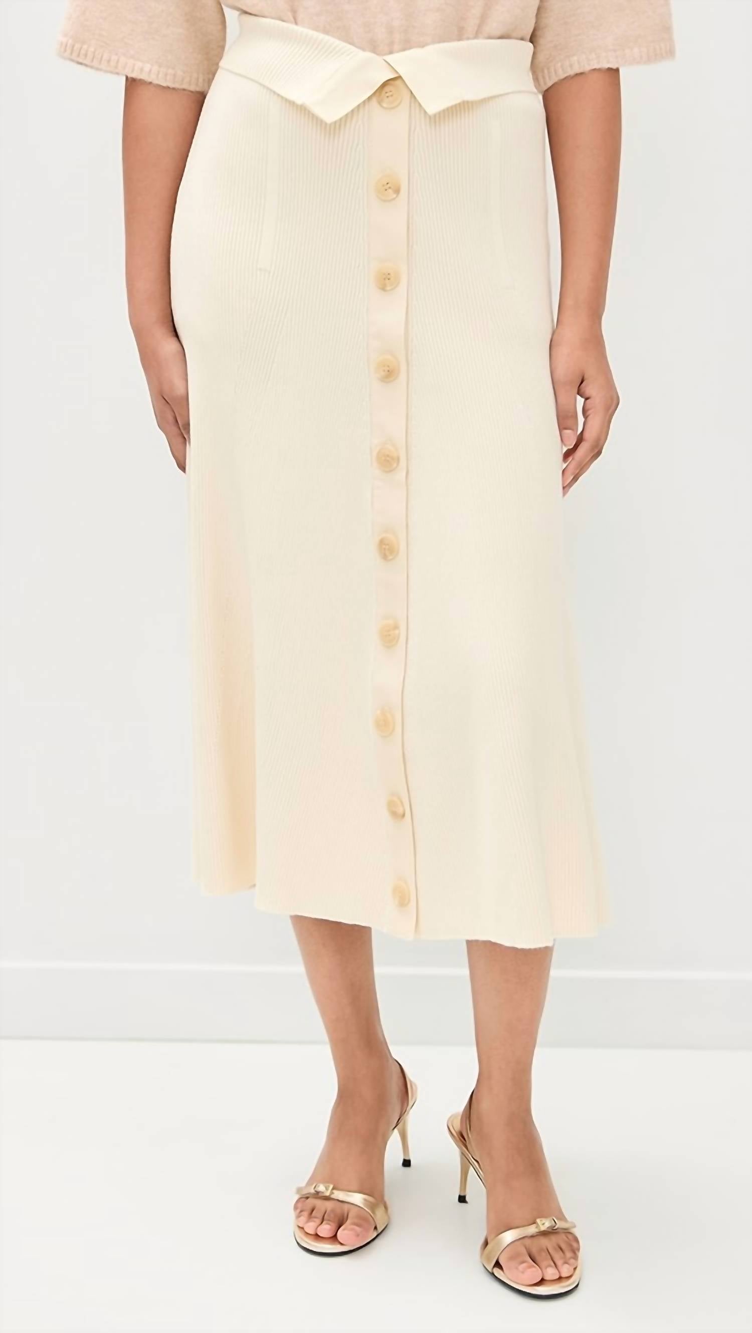 Zimmermann - Rebellion Buttoned Midi Skirt