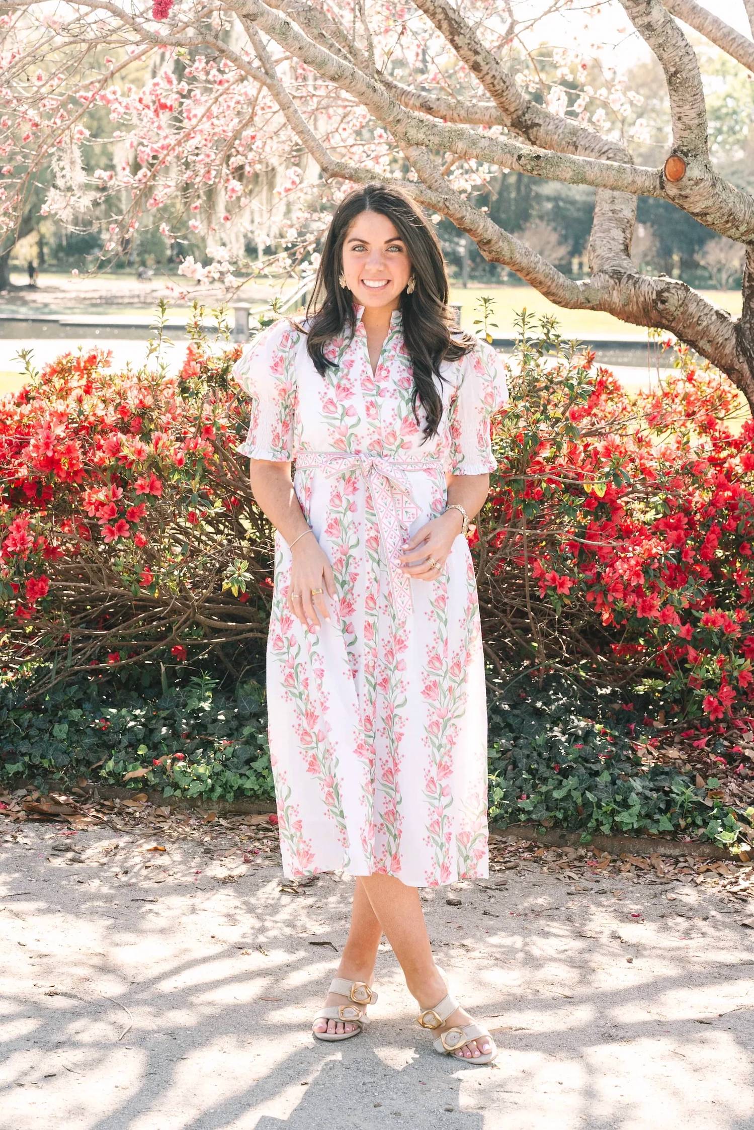 Victoria Dunn - Kiawah Puff Sleeve Dress