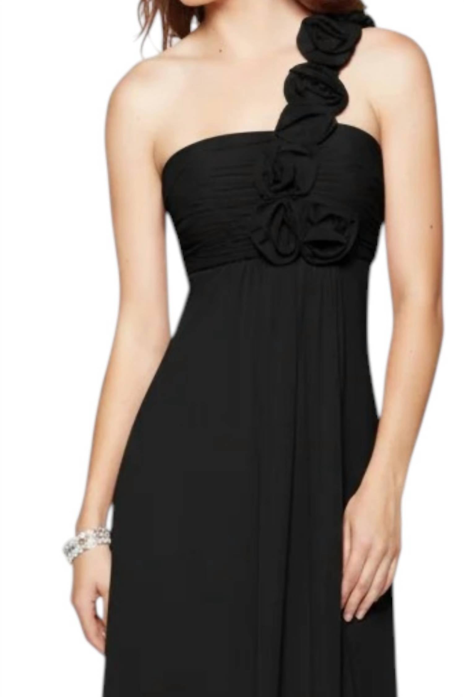 Last Dress - One-Shoulder Chiffon Gown