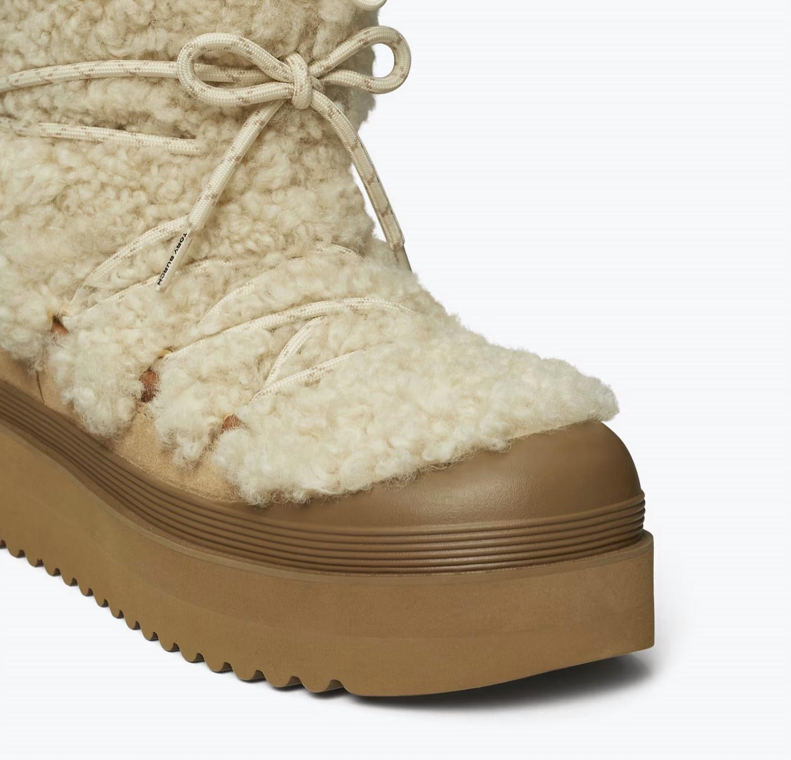 Tory Burch - Women's Mellow Shearling Lace Up Boot