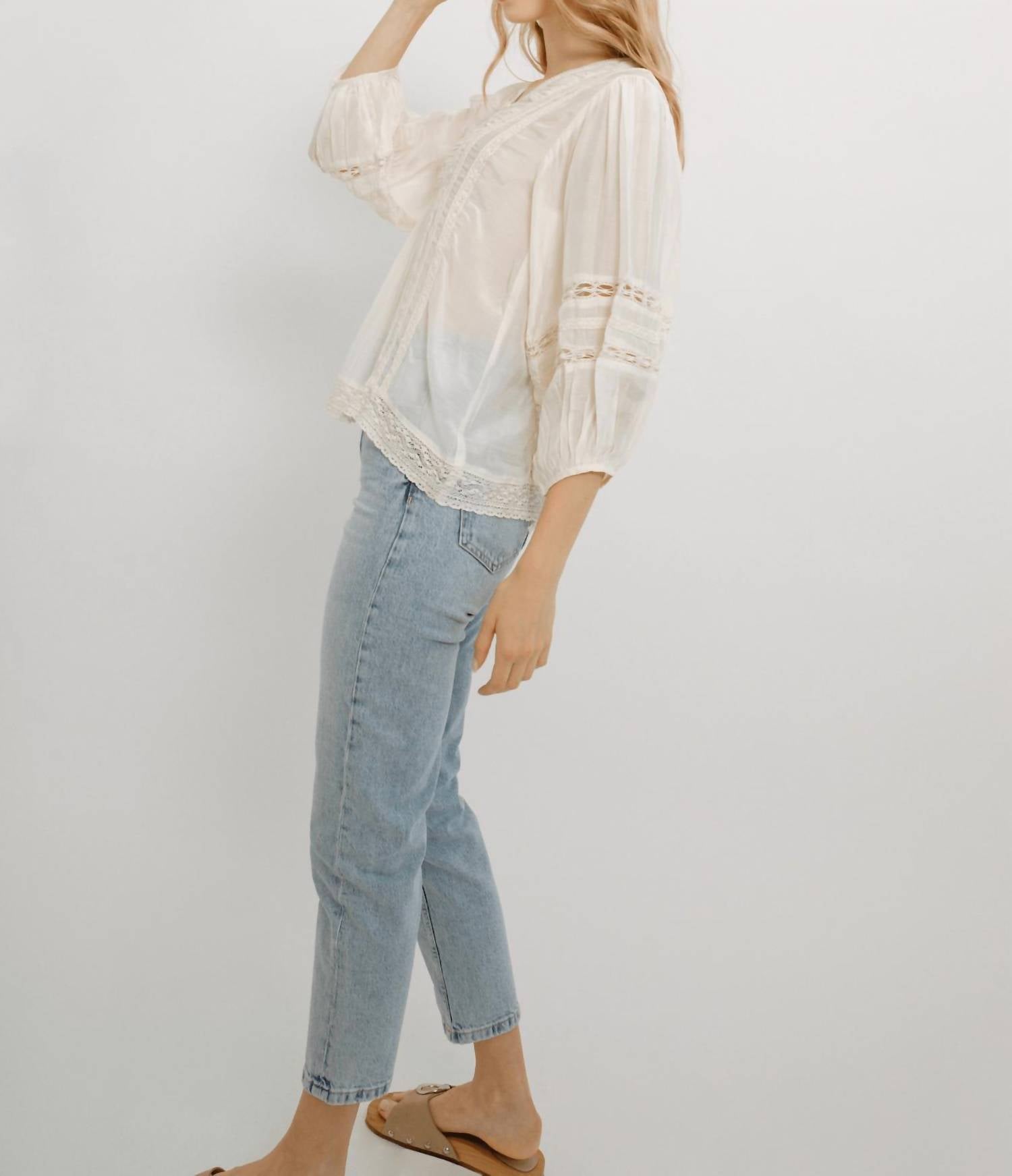 Guadalupe Design - Valentina V-neck Blouse