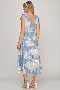 She + Sky - Printed Midi Dress