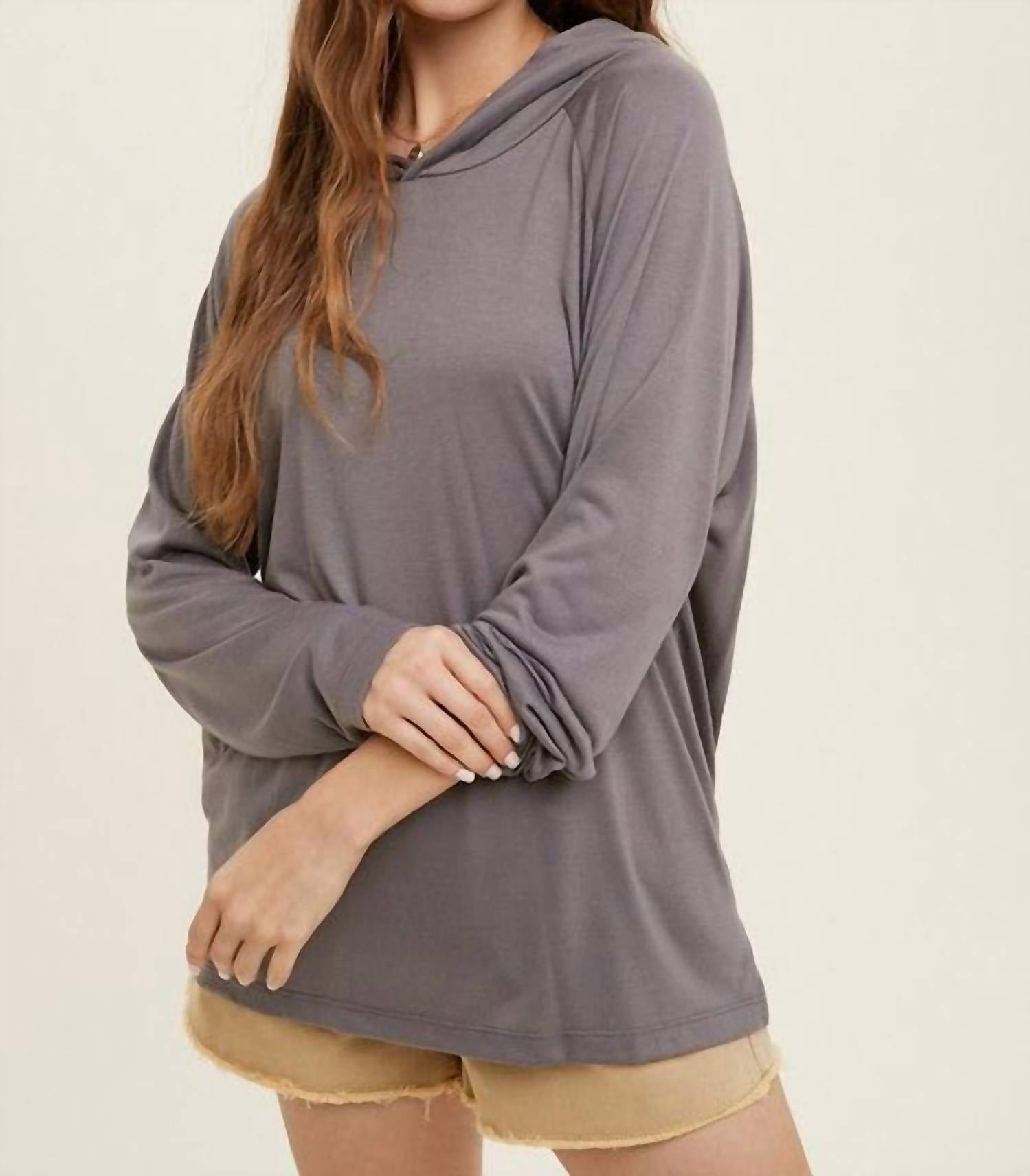 Wishlist - Semi Sheer Knit Hoodie