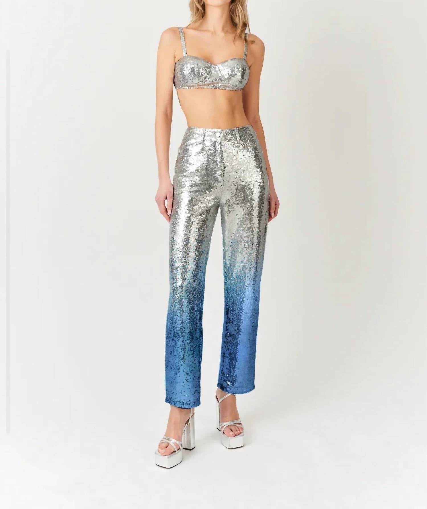 Amylynn - High Shine Ombre Sequin Pants
