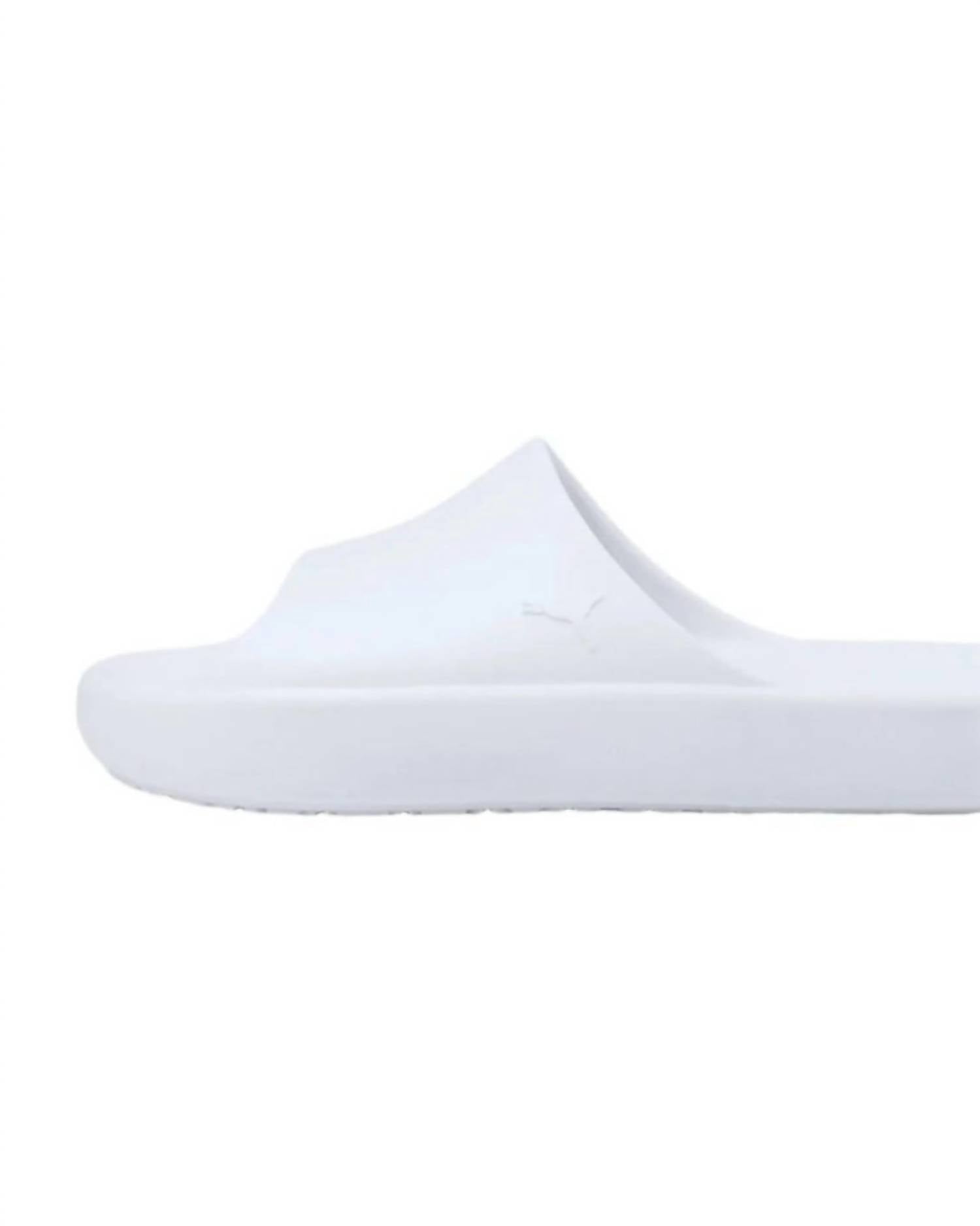Puma Unisex - Shibui Cat Slide Sandal in light grey - women's sandal - detail view