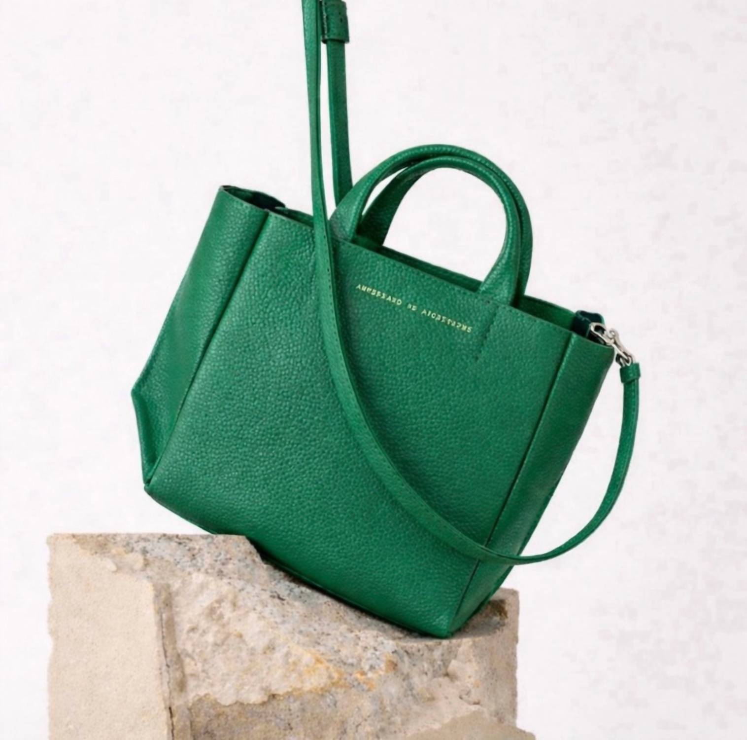 Ampersand As Apostrophe - Women's Micro Tote Leather Bag