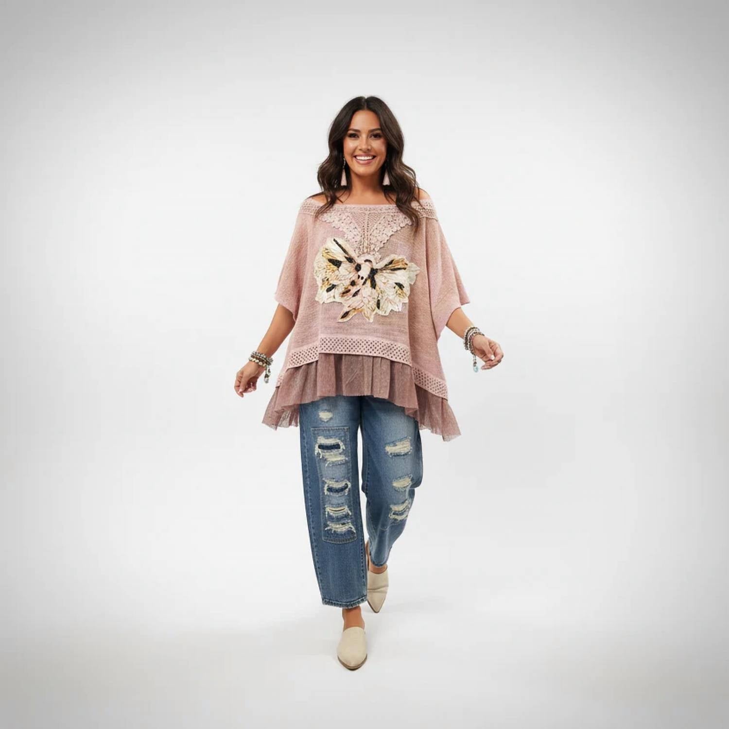 A Rare Bird - Starburst Songbird Throwover Blouse