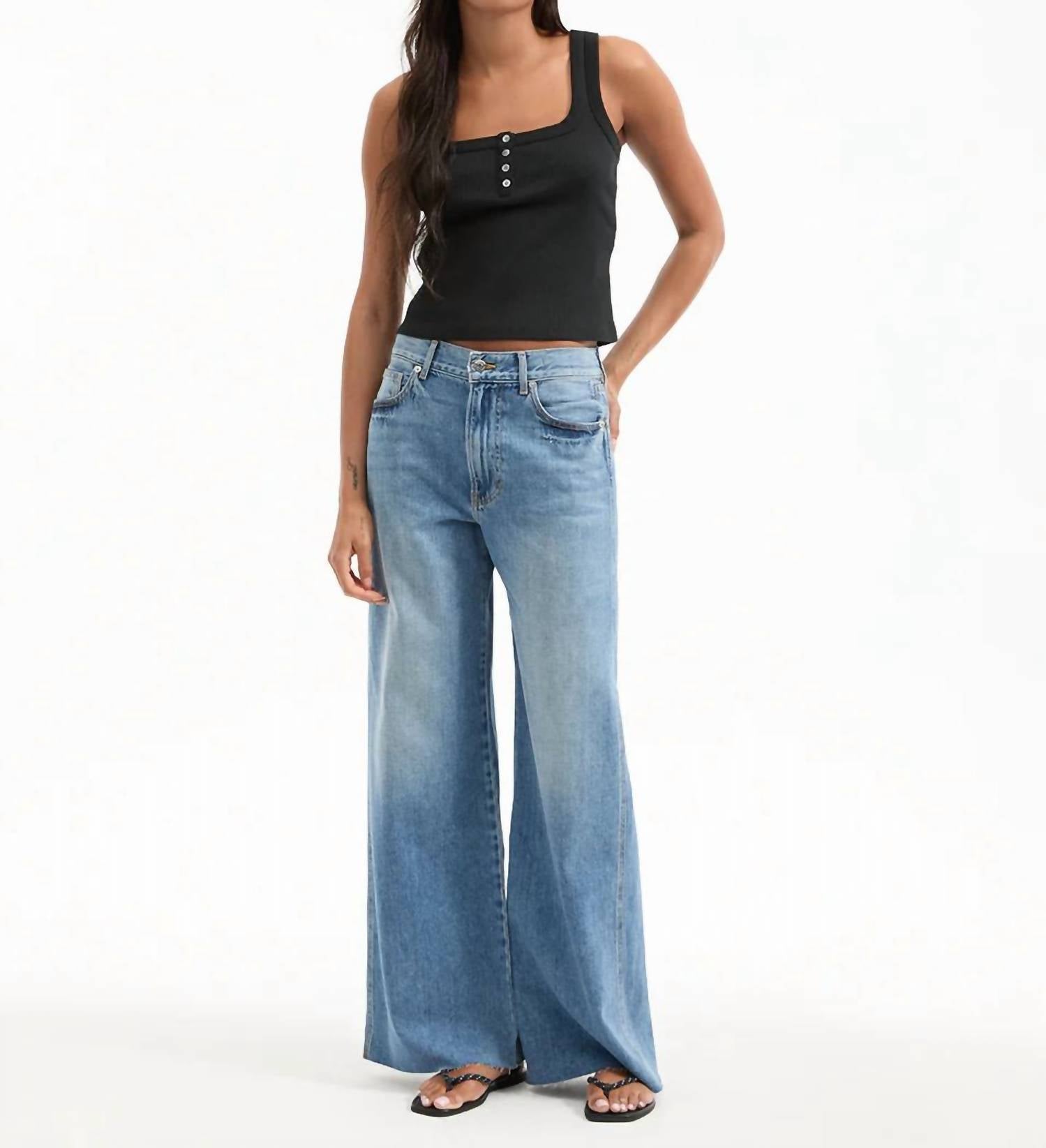 Veronica Beard - Kasey Mid Rise Wide-leg Jean