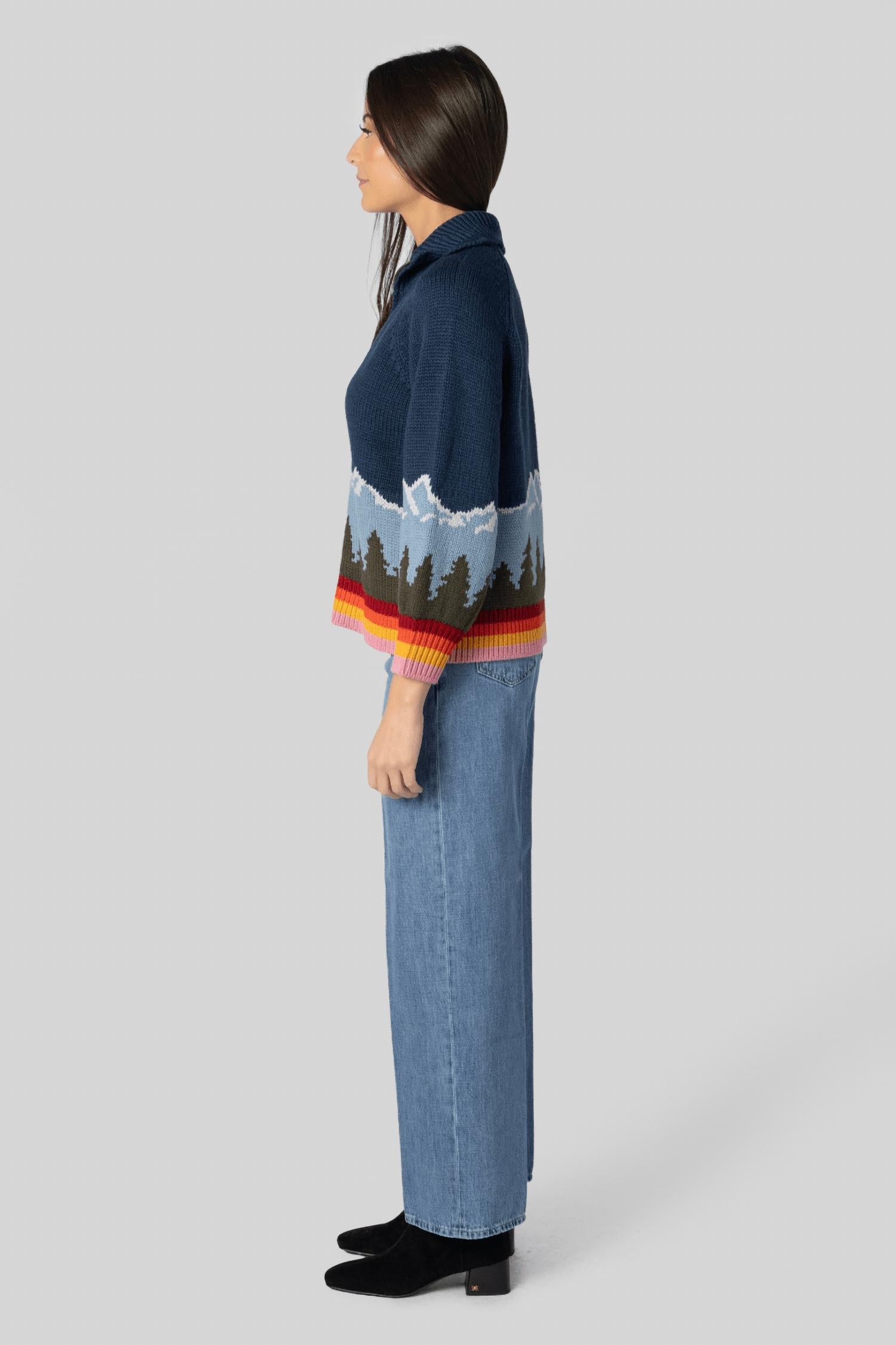 The Great. - Vista Full-zip Sweater