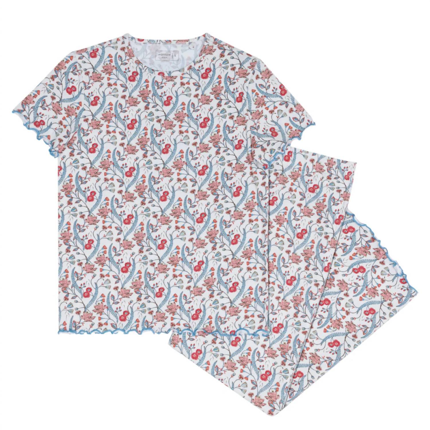 Minnow - Women's Feathered Floral Pima Pajamas Set