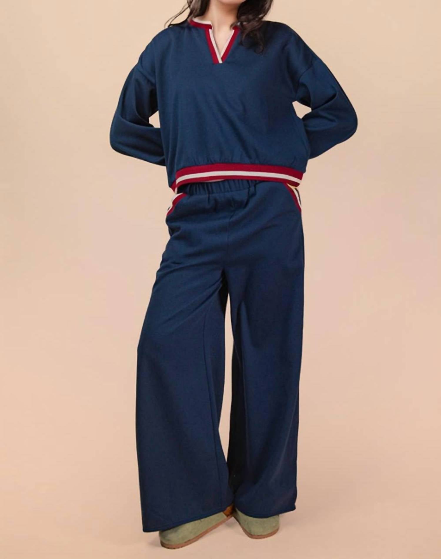 Very J - Color Band Detail Comfy Set