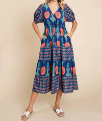Jodifl - Floral Print Midi Dress