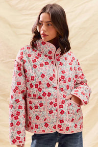 So Me - Floral Quilted Jacket