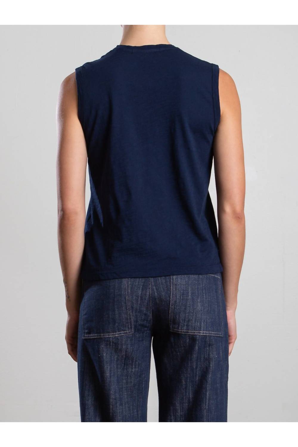 Pharaoh Ava Tank in midnight - women's tank top - detail view