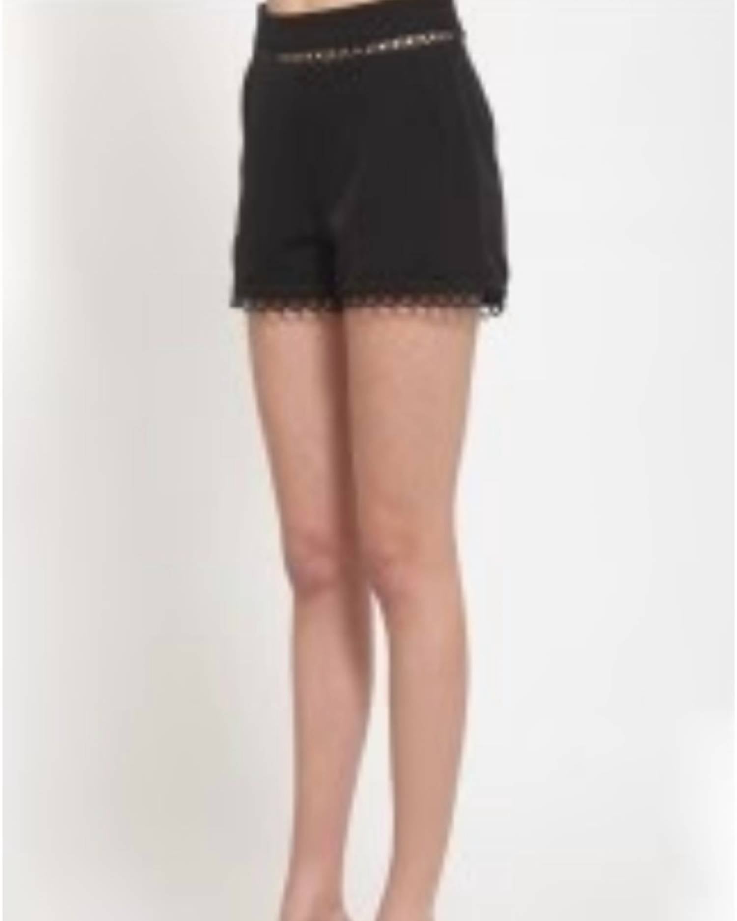 Very J - Class Act Crochet Lace Trim Shorts