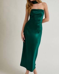 Le Lis - Strapless Scarf Detail Midi Dress