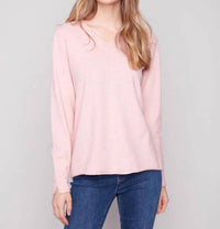 Charlie B - V-neck Long Sleeve Sweater