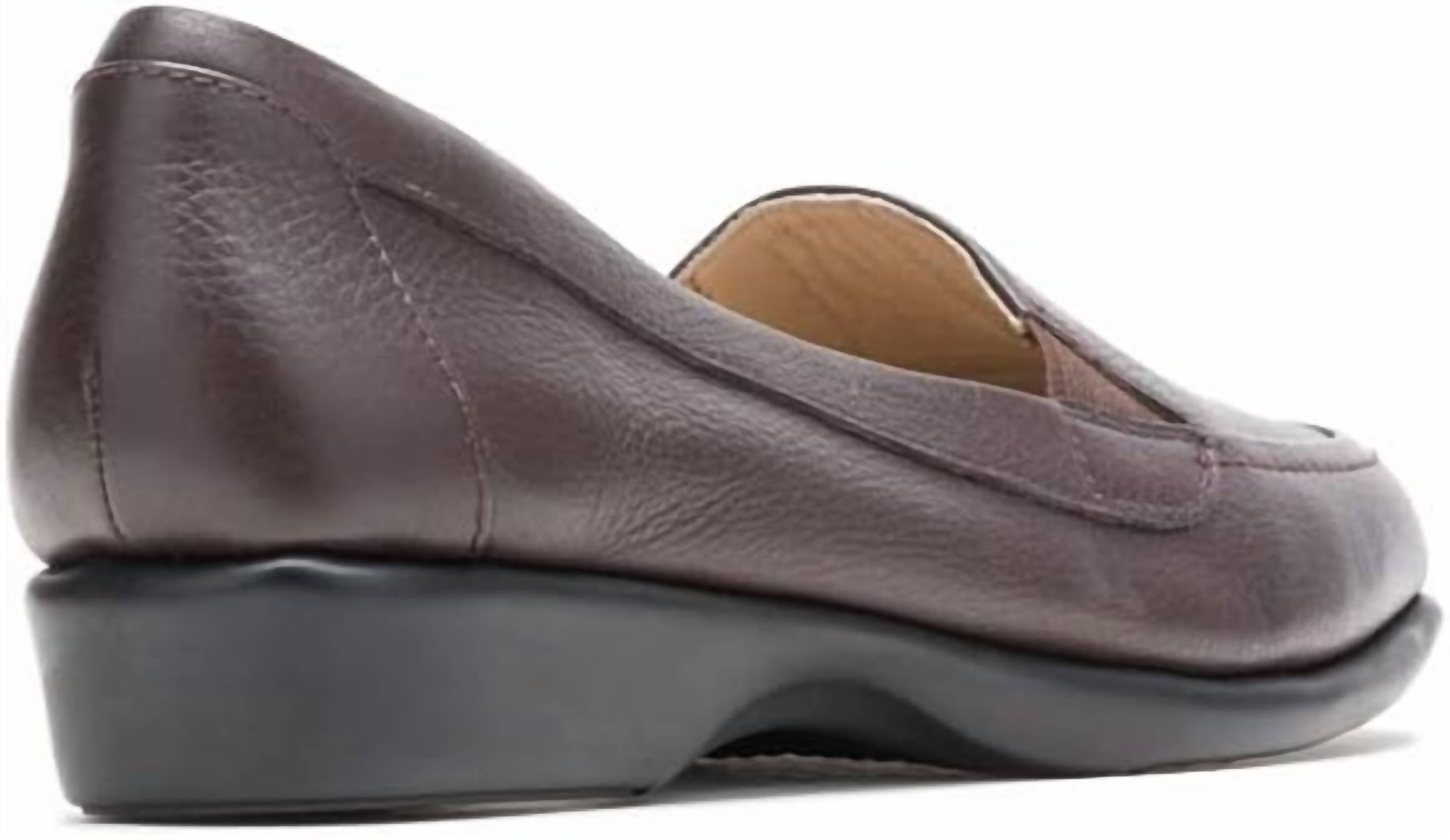 Hush Puppies Women's Jennah Paradise Leather Loafer in dark brown - women's flats - alternate view