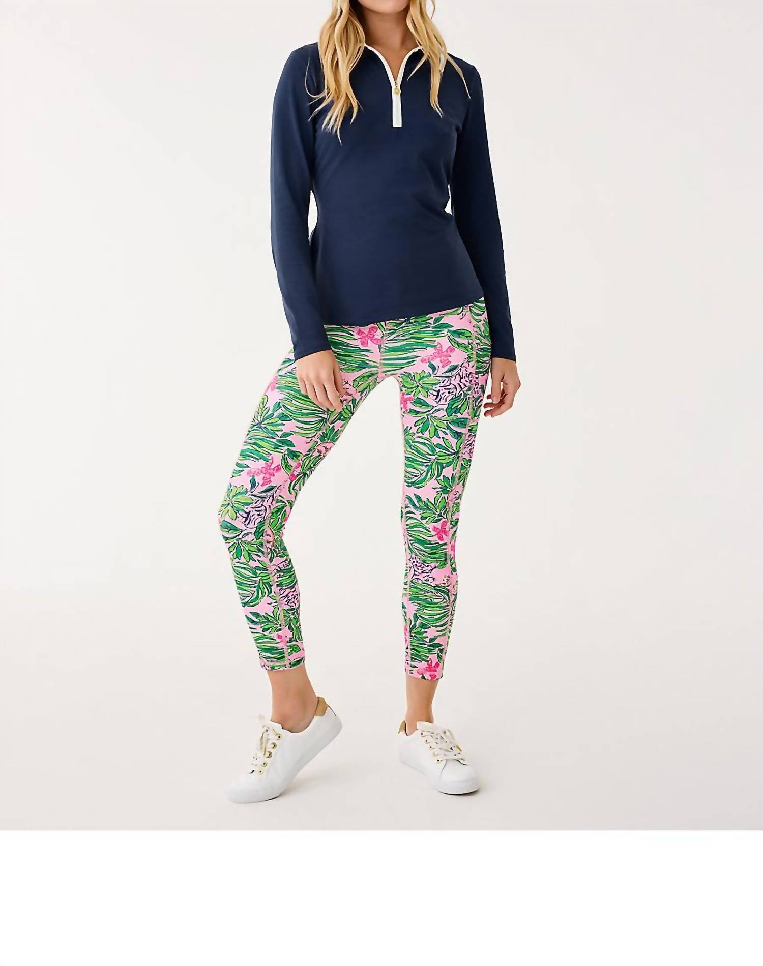 Lilly Pulitzer - Upf 50+ Luxletic Frida Half Zip Polo