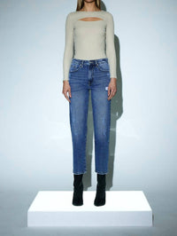 MALEAH PREMIER HIGH RISE SLIM STRAIGHT JEANS