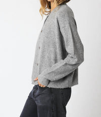 OLIVACEOUS Gillian Sweater in heather grey - women's sweater - alternate view