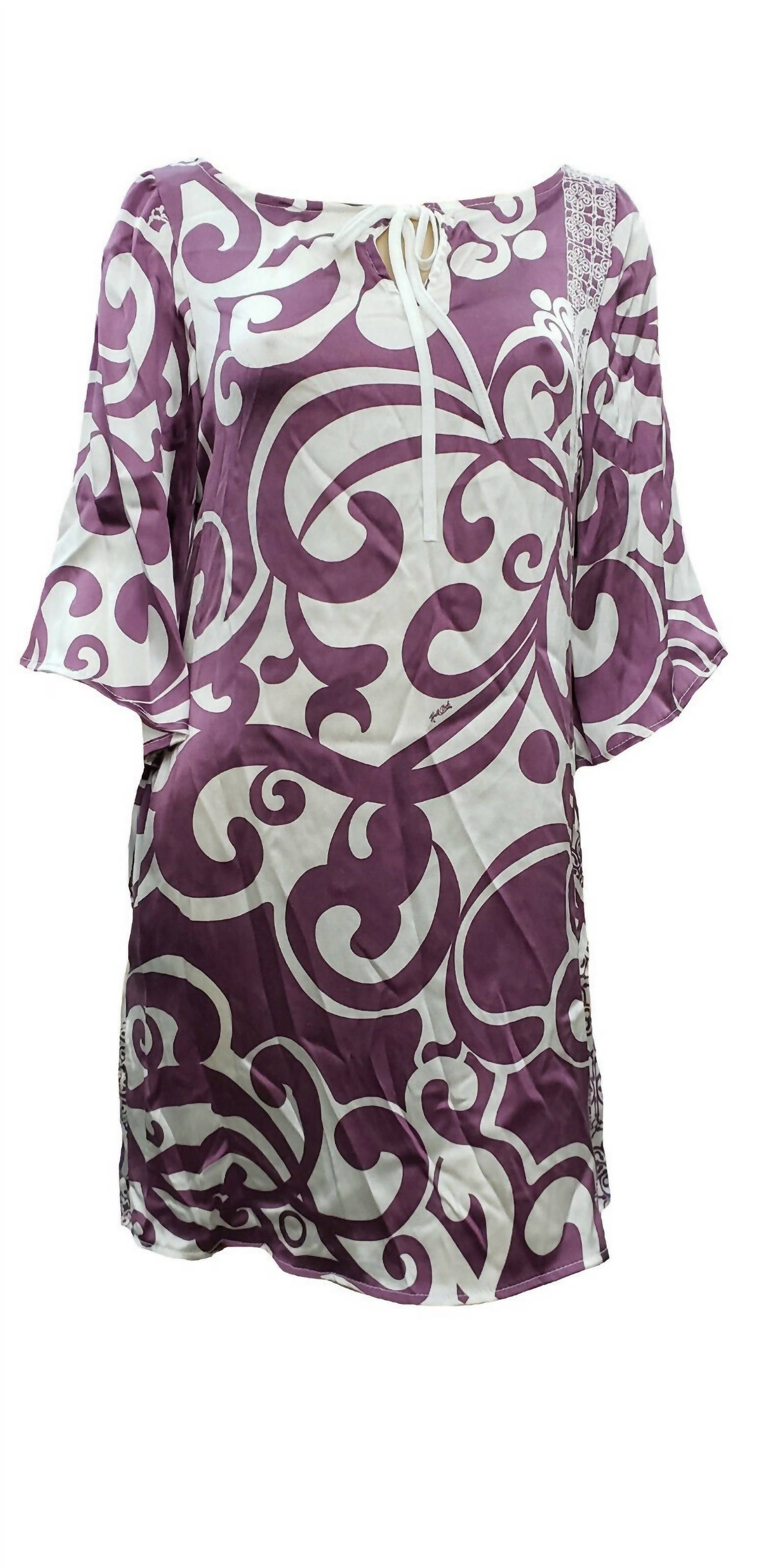 HALE BOB Women's Printed Silk Dress in tl14 - women's dress