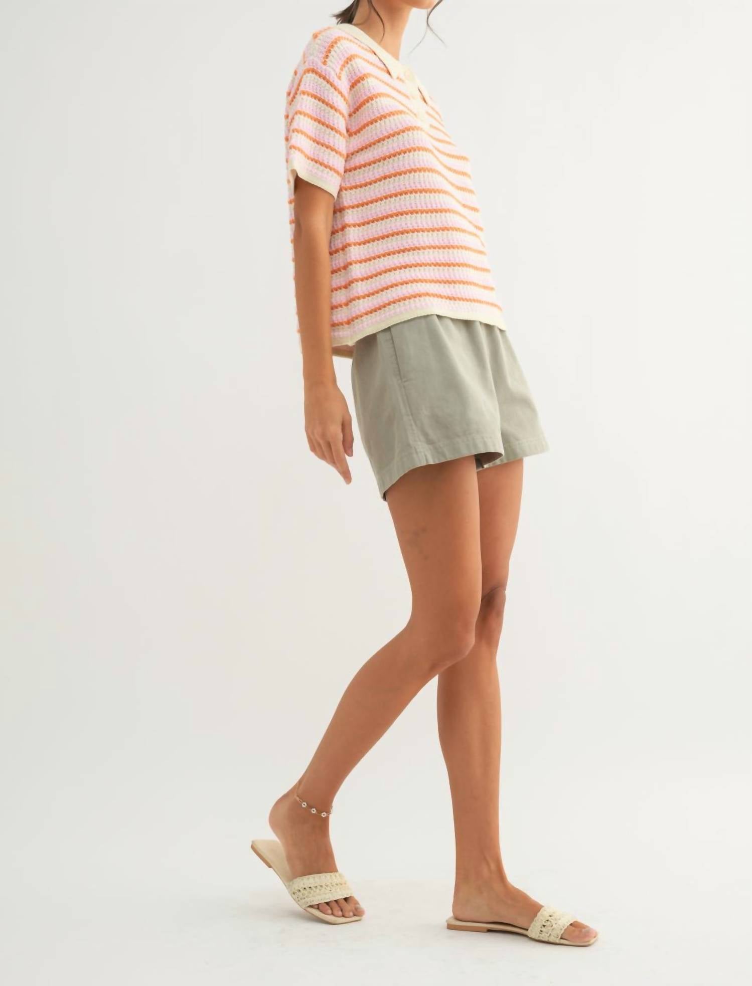 Wishlist - Stiped Polo Sweater