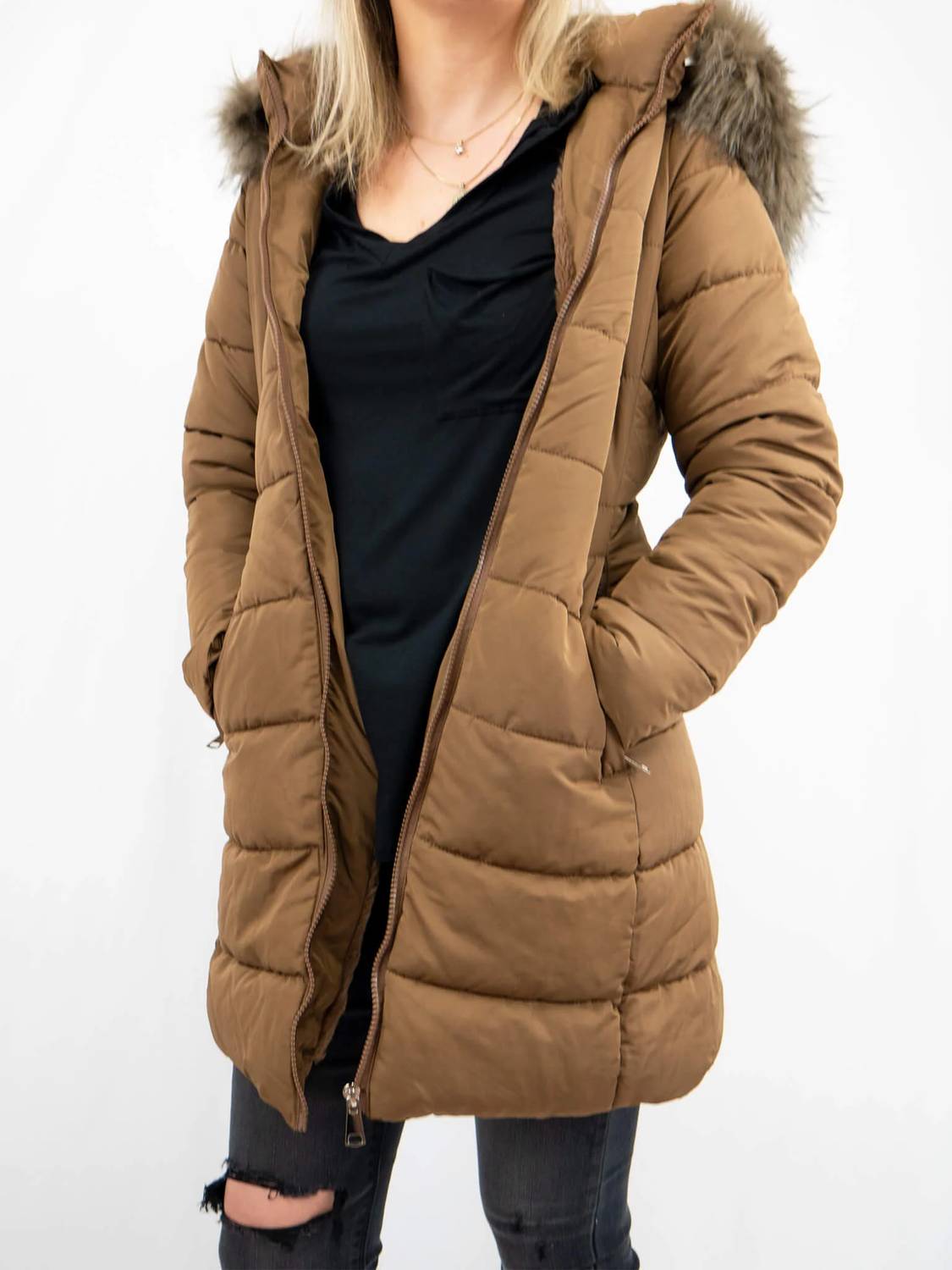 Coalition La - Long Sleeve Puffer Coat