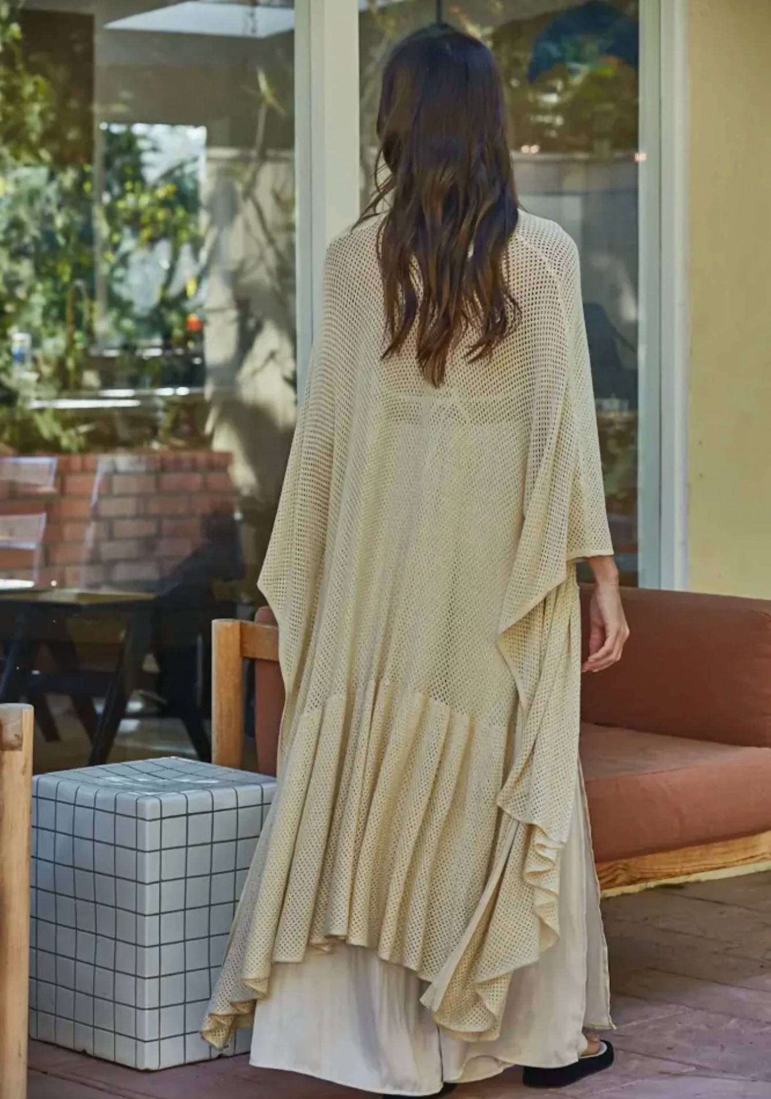 By Together - Open Front Crochet Cardigan