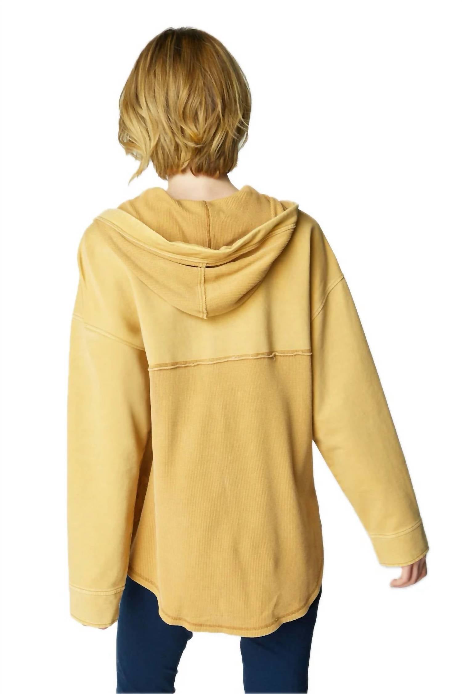 Habitat - Waffle Knit Mixed Hoodie