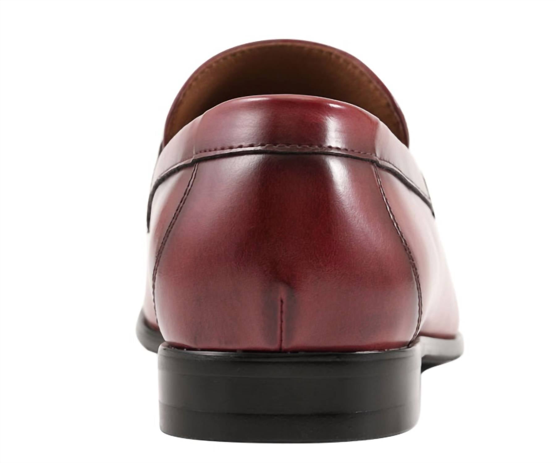 Amali Men's Marco Loafer in burgundy - men's sneaker - alternate view