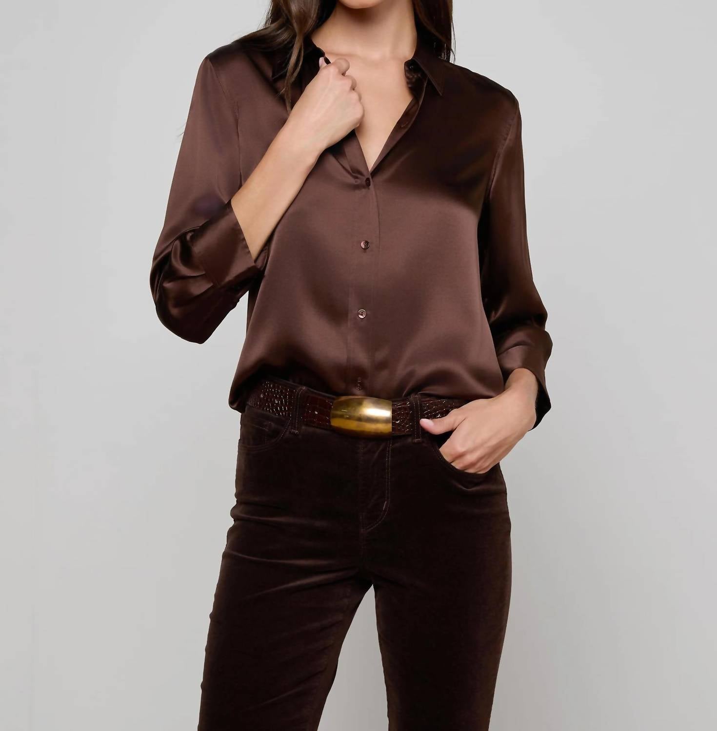 L'Agence - Dani 3/4 Sleeve Blouse